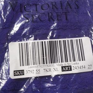 Victoria Secret Shine Logo Cheeky Panty - Blue